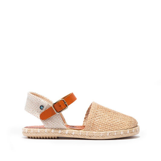 Sandália Casual Criança Pele Sintética Bege