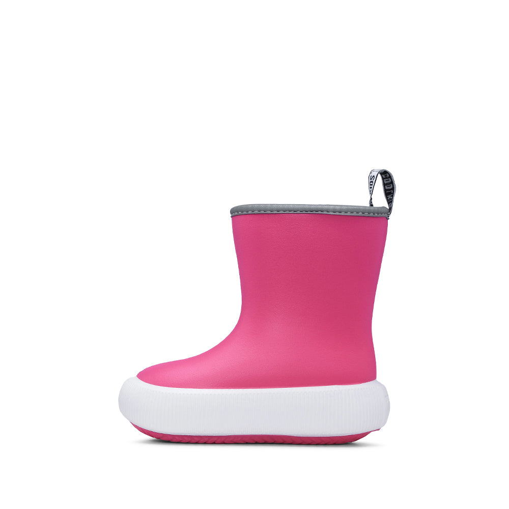 Bota Impermeável Criança Pele Sintética Fuxia