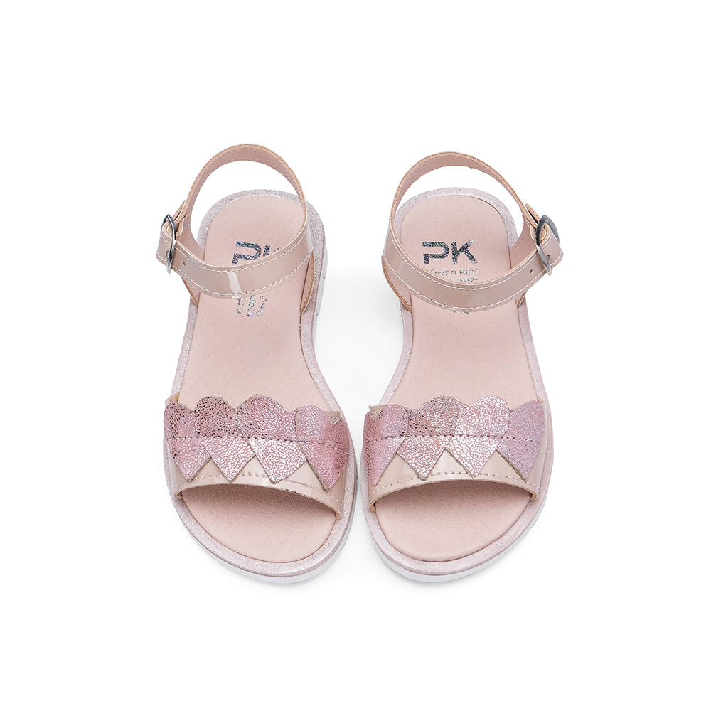 Sandália Casual Criança Verniz Rosa