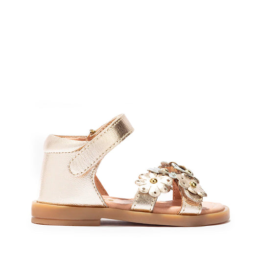Sandália Casual Criança Pele Sintética Platino