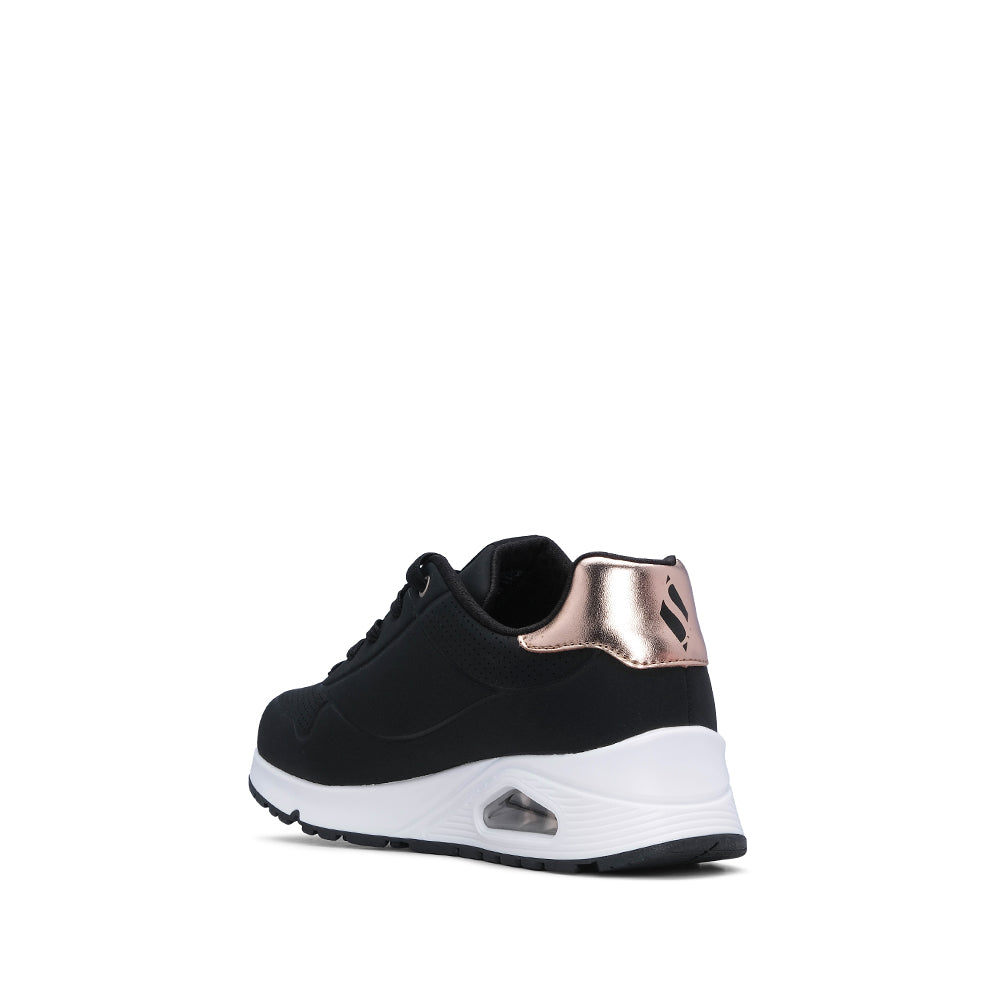 Sapatilha Casual Menina Pele Sintética Preto E Branco