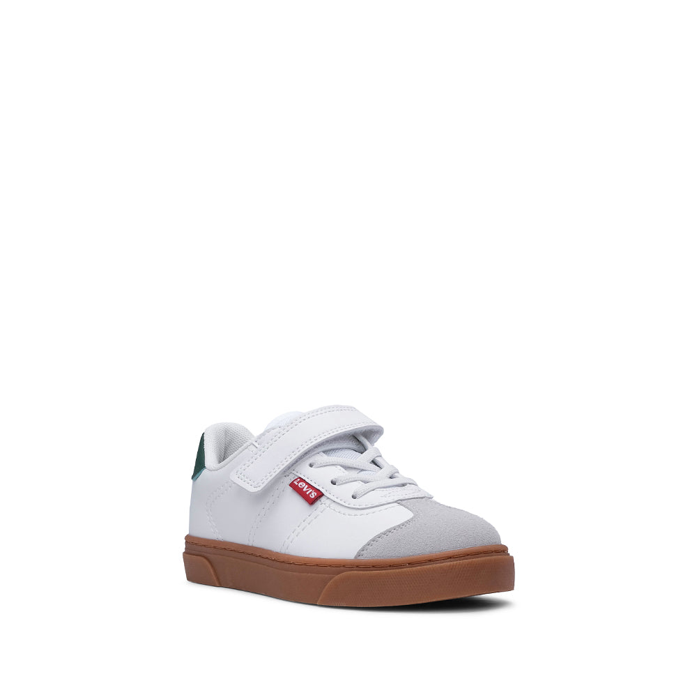 Sapatilha Casual Criança Pele Sintética Branco E Vermelho