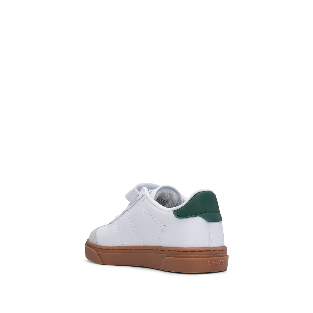 Sapatilha Casual Criança Pele Sintética Branco E Vermelho