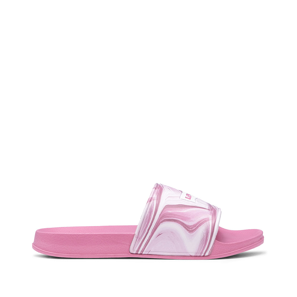 Chinelo Salto Raso Criança Pele Sintética Rosa