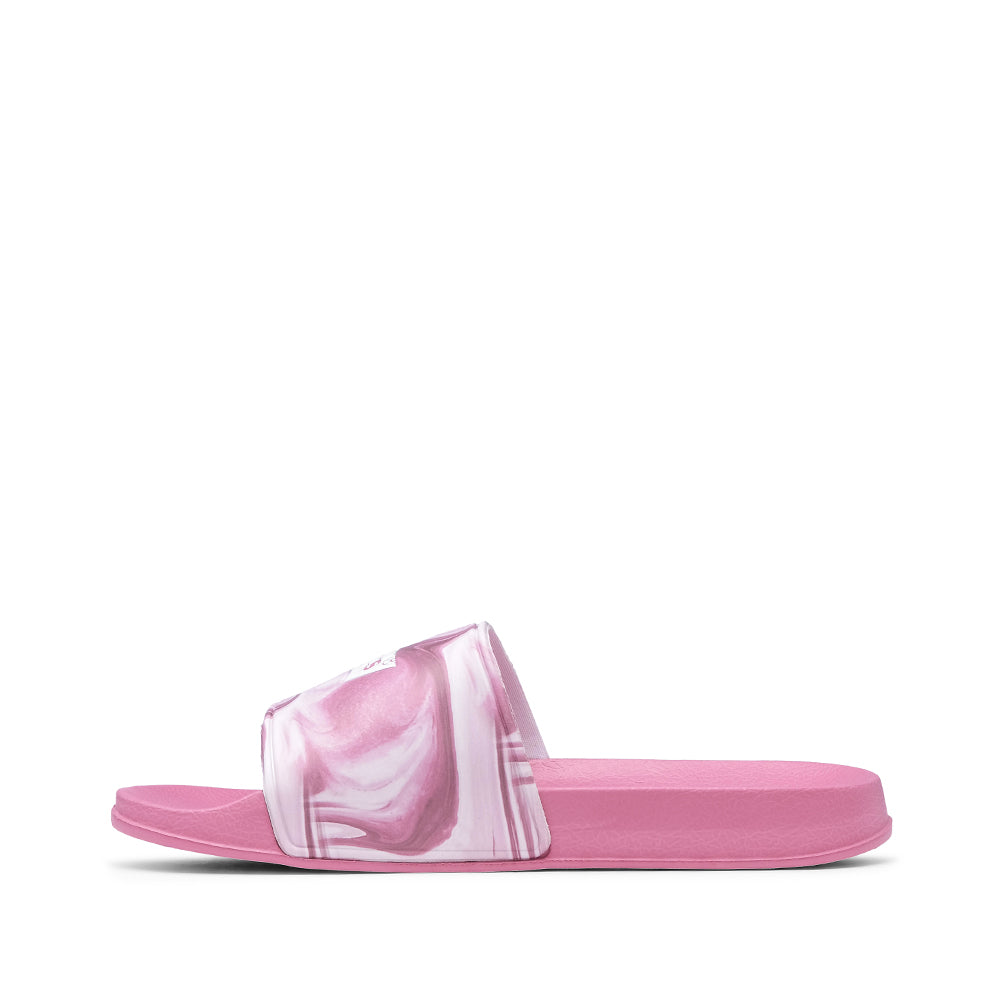Chinelo Salto Raso Criança Pele Sintética Rosa
