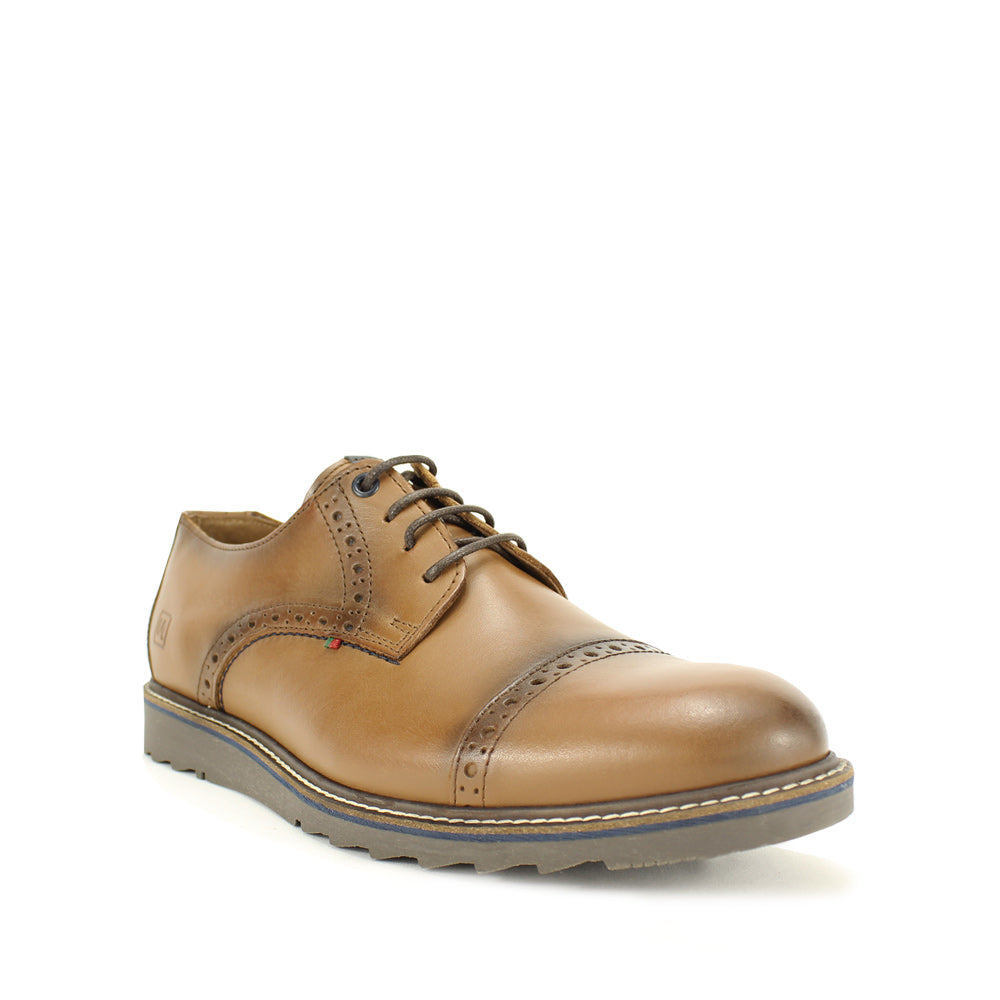 Sapato Casual Homem Pele Cognac