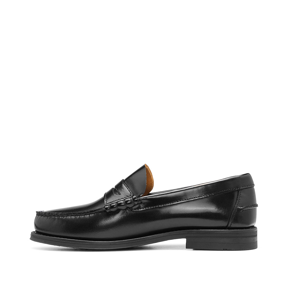 Sapato Mocassim Homem Polido Preto