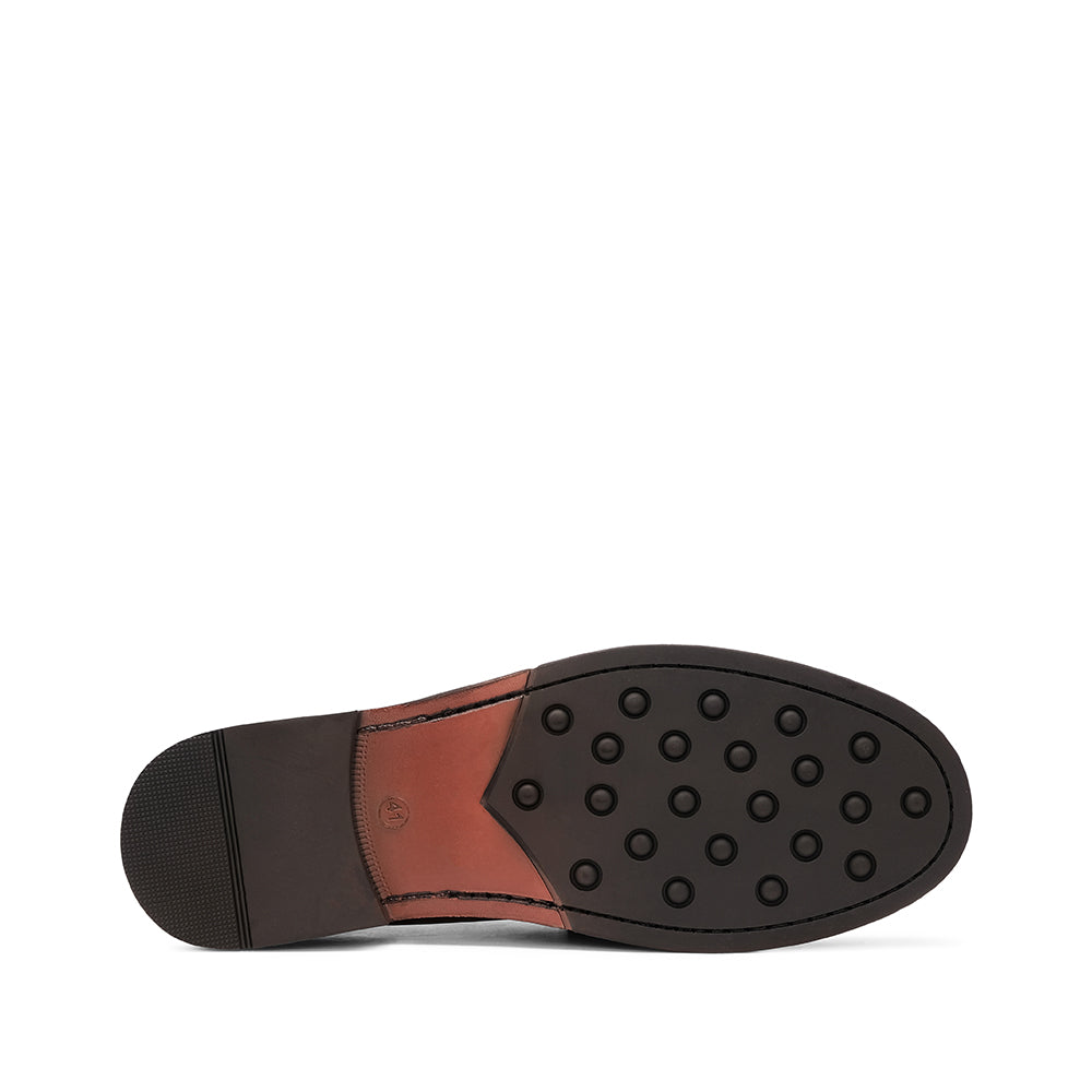 Sapato Mocassim Homem Polido Preto