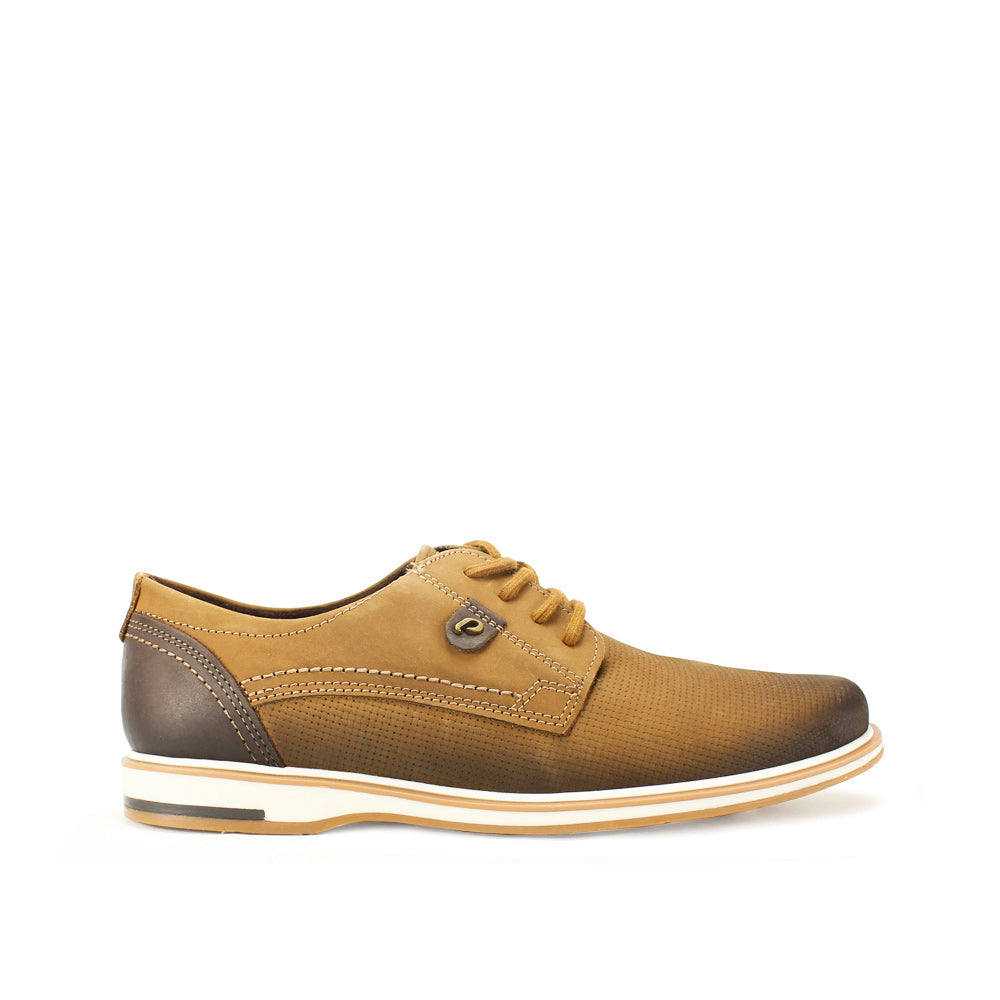 Sapato Casual Homem Nobuck Camel