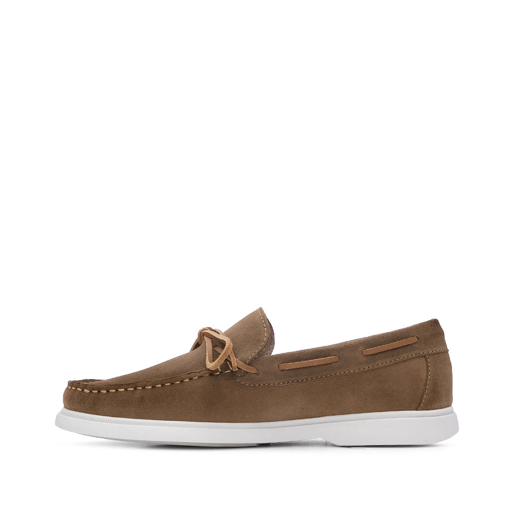 Sapato Vela Homem Camurça Taupe