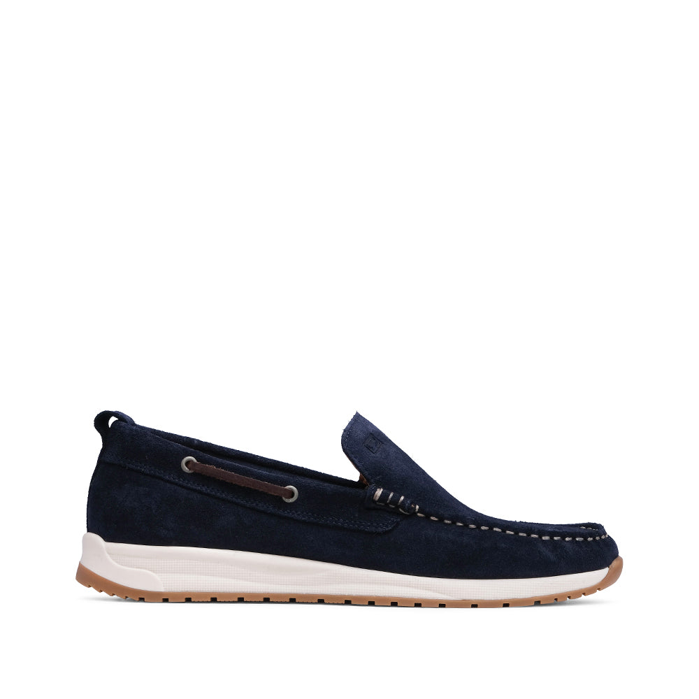 Sapato Casual Homem Camurça Azul