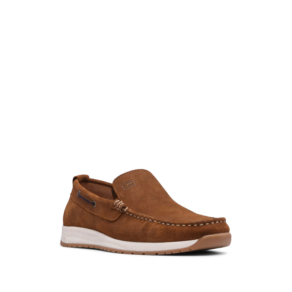 Sapato Casual Homem Camurça Camel