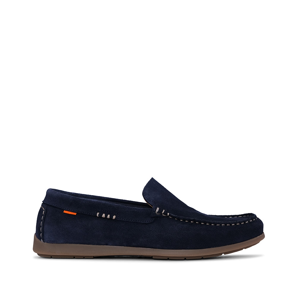Sapato Casual Homem Camurça Azul