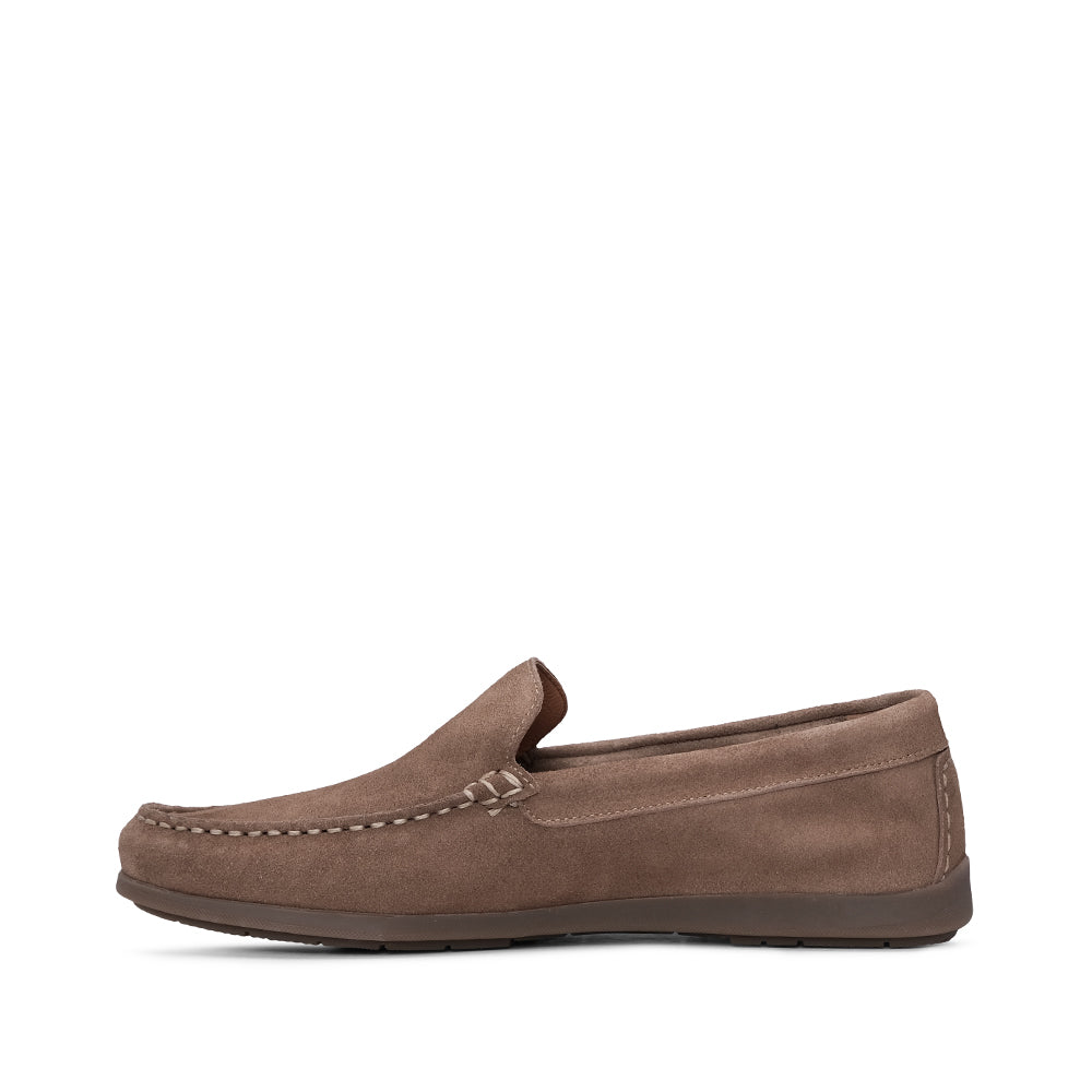 Sapato Casual Homem Camurça Taupe