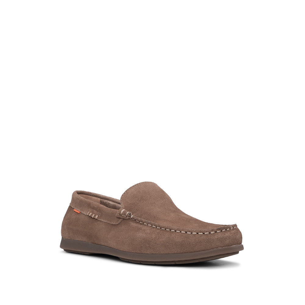 Sapato Casual Homem Camurça Taupe