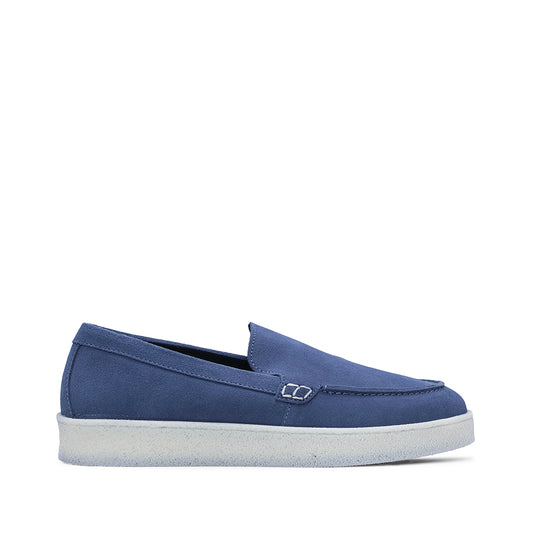 Sapato Mocassim Homem Camurça Jeans