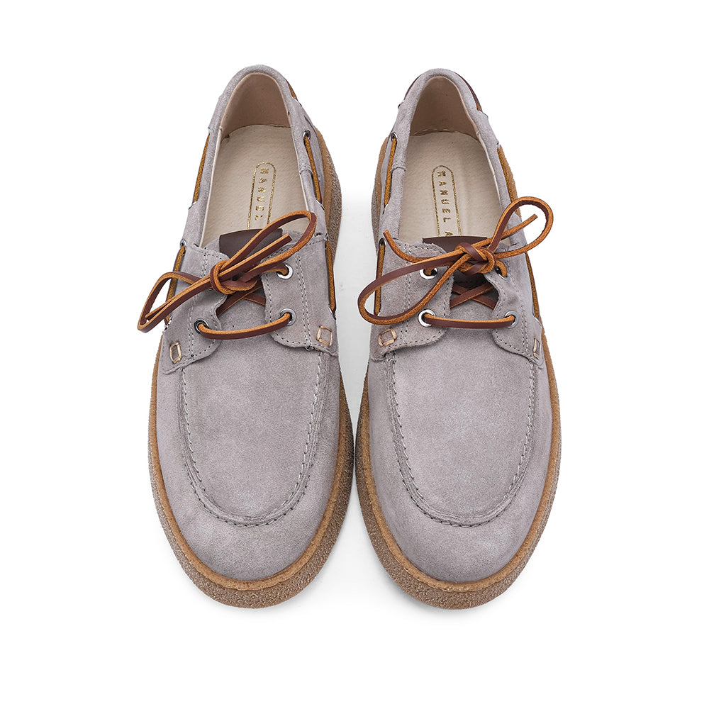 Sapato Casual Homem Camurça Taupe