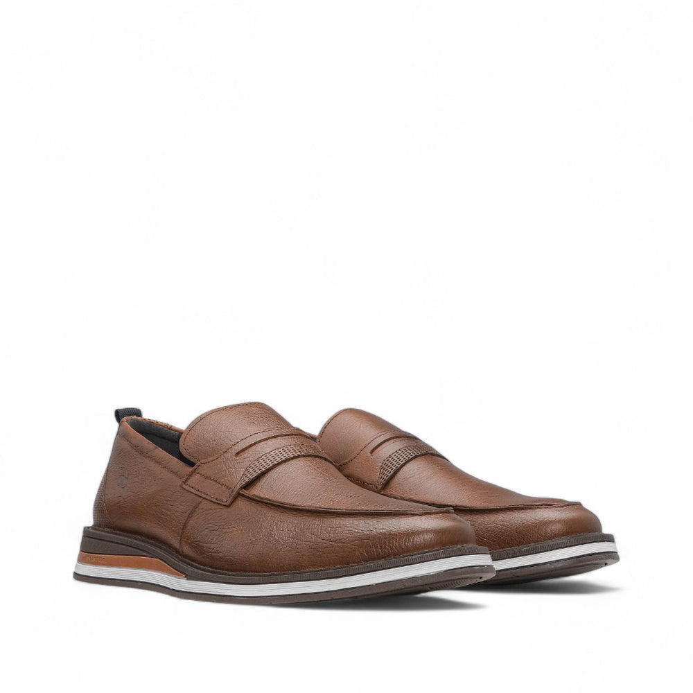 Sapato Casual Homem Pele Cognac