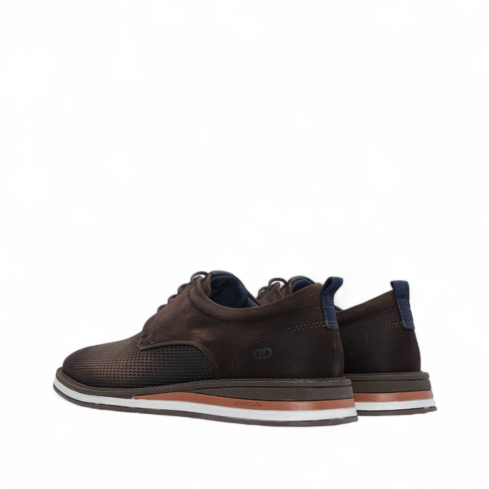 Sapato Casual Homem Pele Café