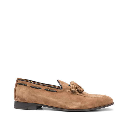 Sapato Clássico Homem Camurça Taupe