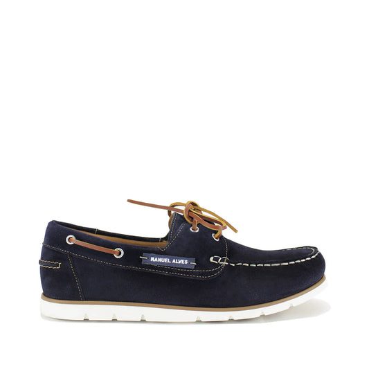 Sapato Vela Homem Camurça Azul