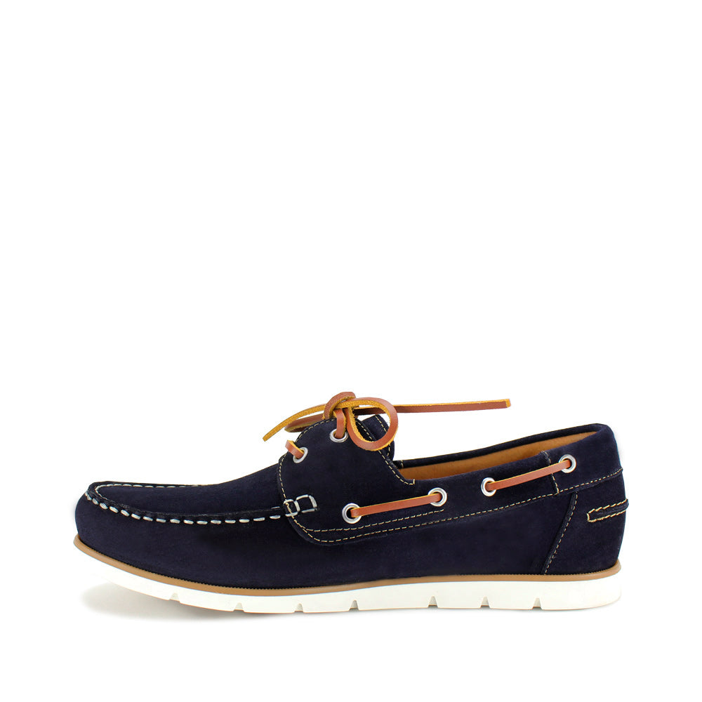 Sapato Vela Homem Camurça Azul