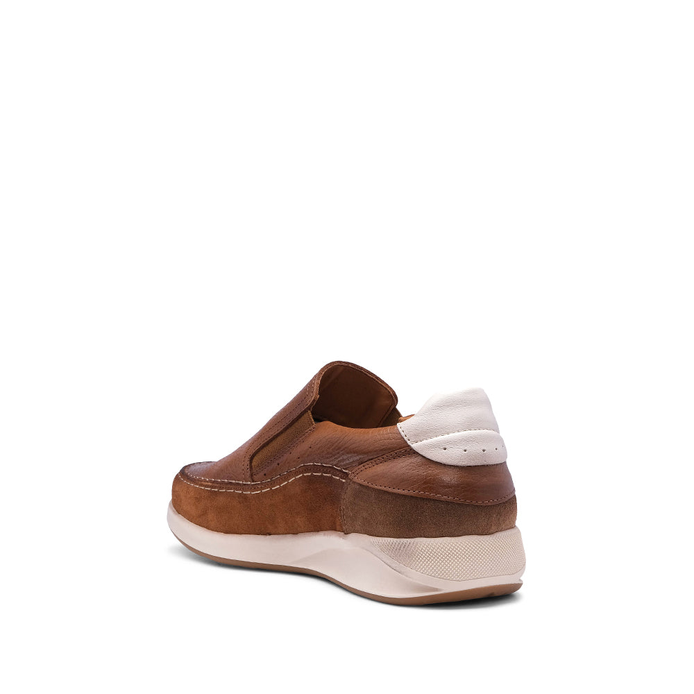 Sapato Casual Homem Pele Camel