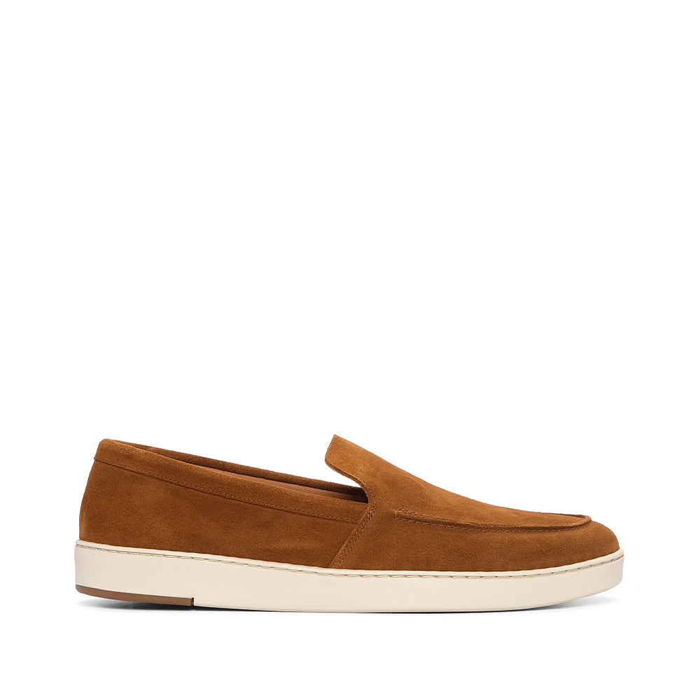 Sapato Mocassim Homem Camurça Cognac