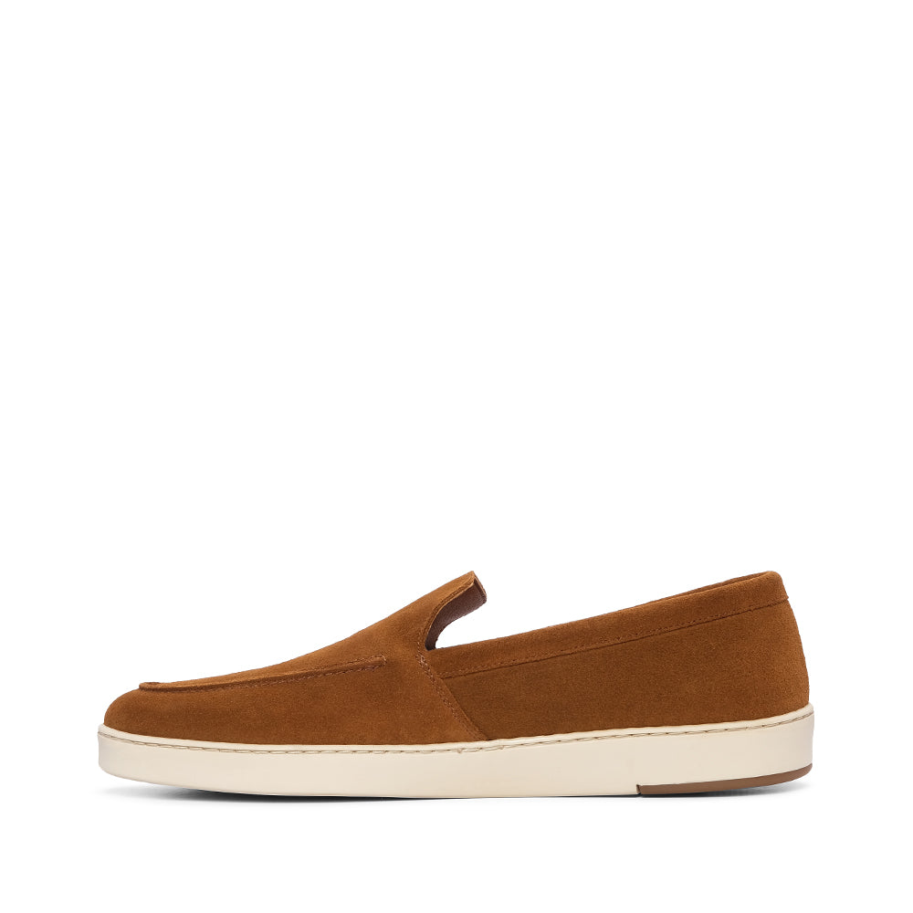 Sapato Mocassim Homem Camurça Cognac