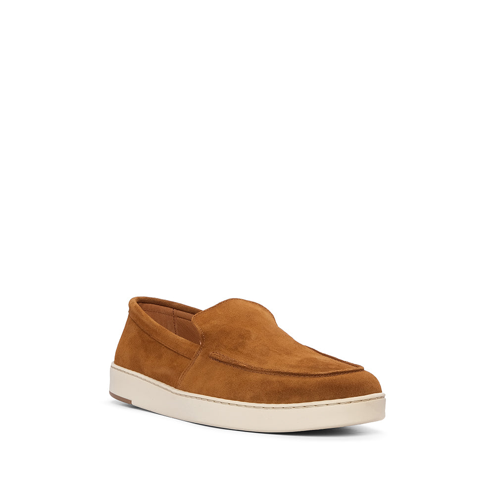 Sapato Mocassim Homem Camurça Cognac