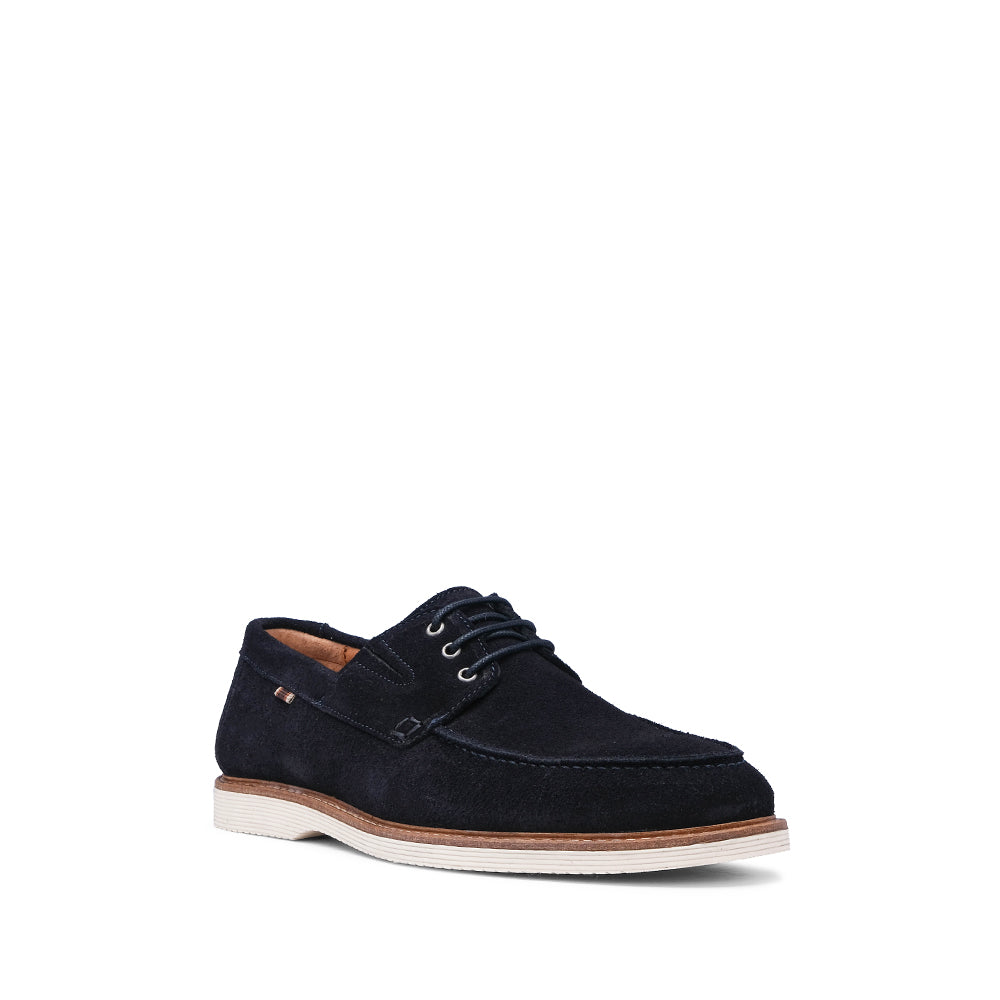 Sapato Vela Homem Camurça Azul Marinho