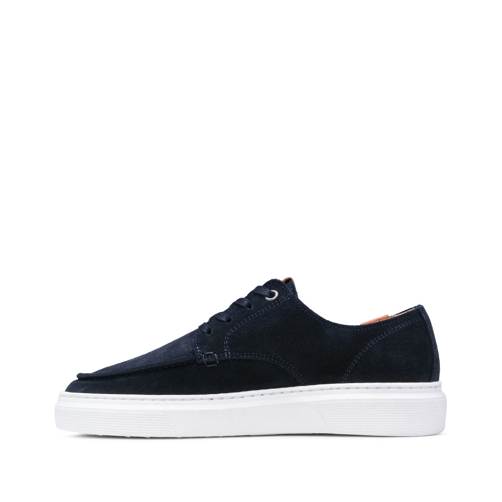 Sapato Casual Homem Camurça Azul Marinho