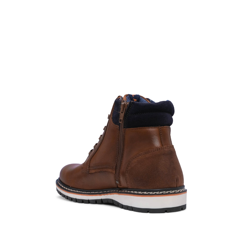 Botim Casual Homem Pele Cognac