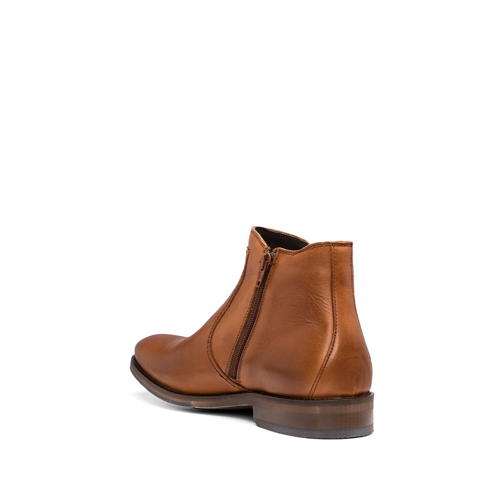 Botim Casual Homem Pele Camel