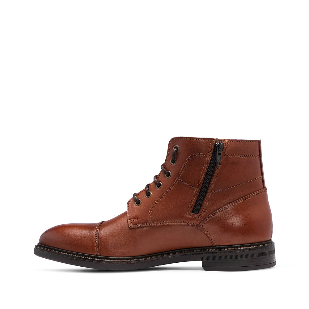 Botim Casual Homem Pele Cognac