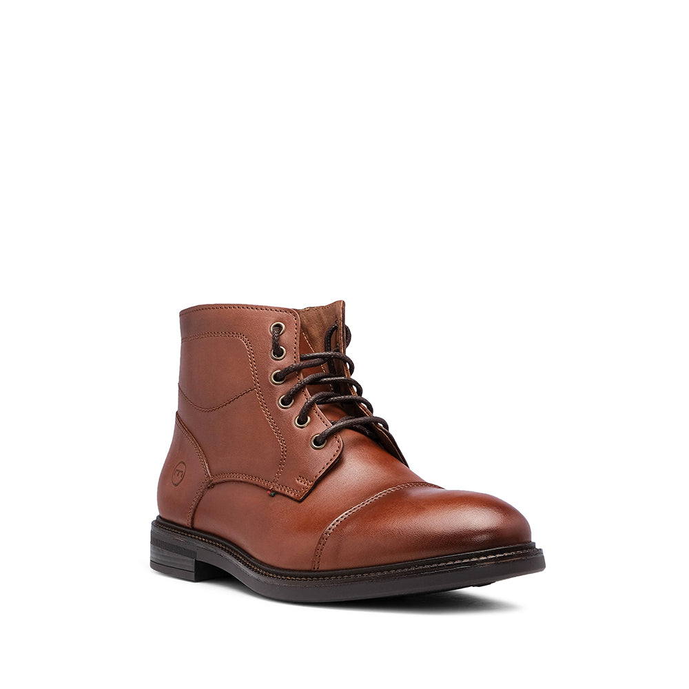 Botim Casual Homem Pele Cognac