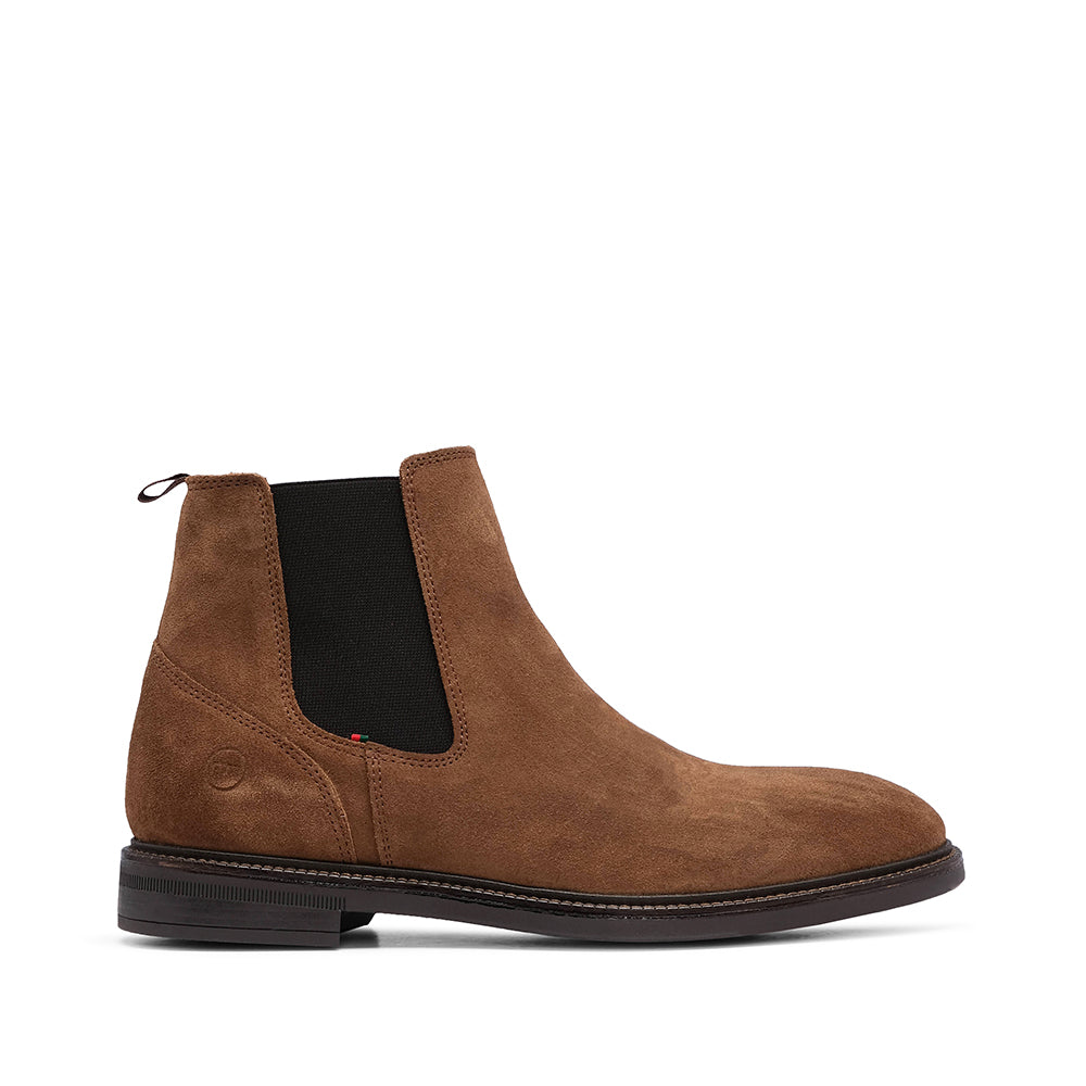 Botim Casual Homem Camurça Camel