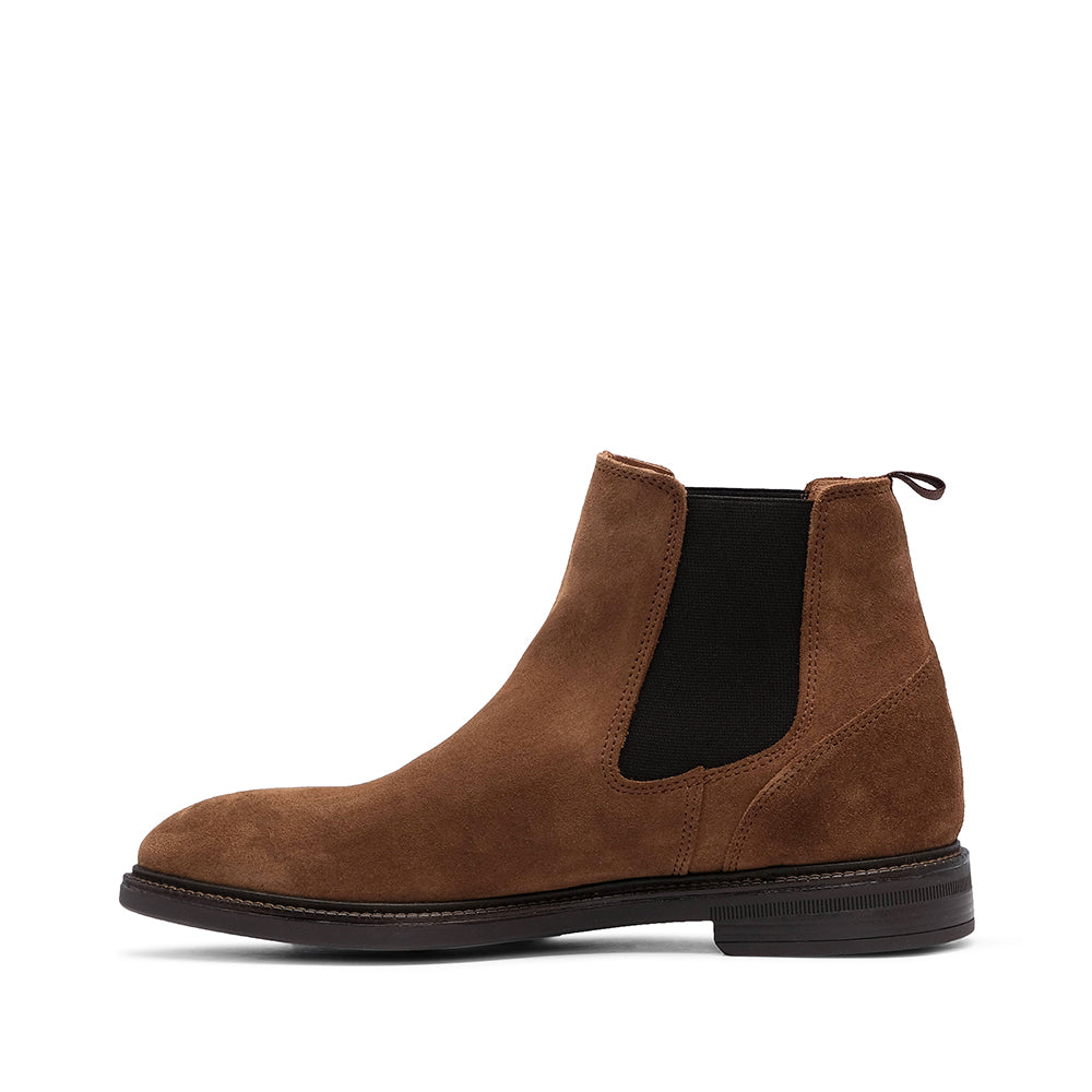 Botim Casual Homem Camurça Camel