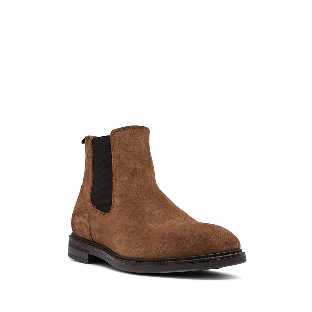 Botim Casual Homem Camurça Camel