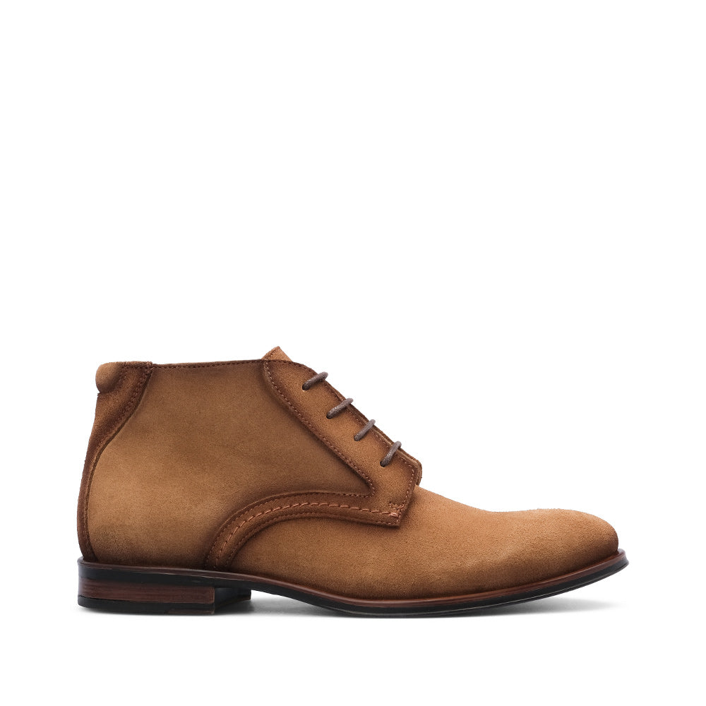 Botim Casual Homem Camurça Camel