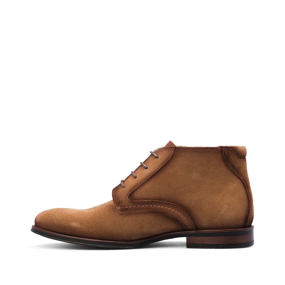 Botim Casual Homem Camurça Camel