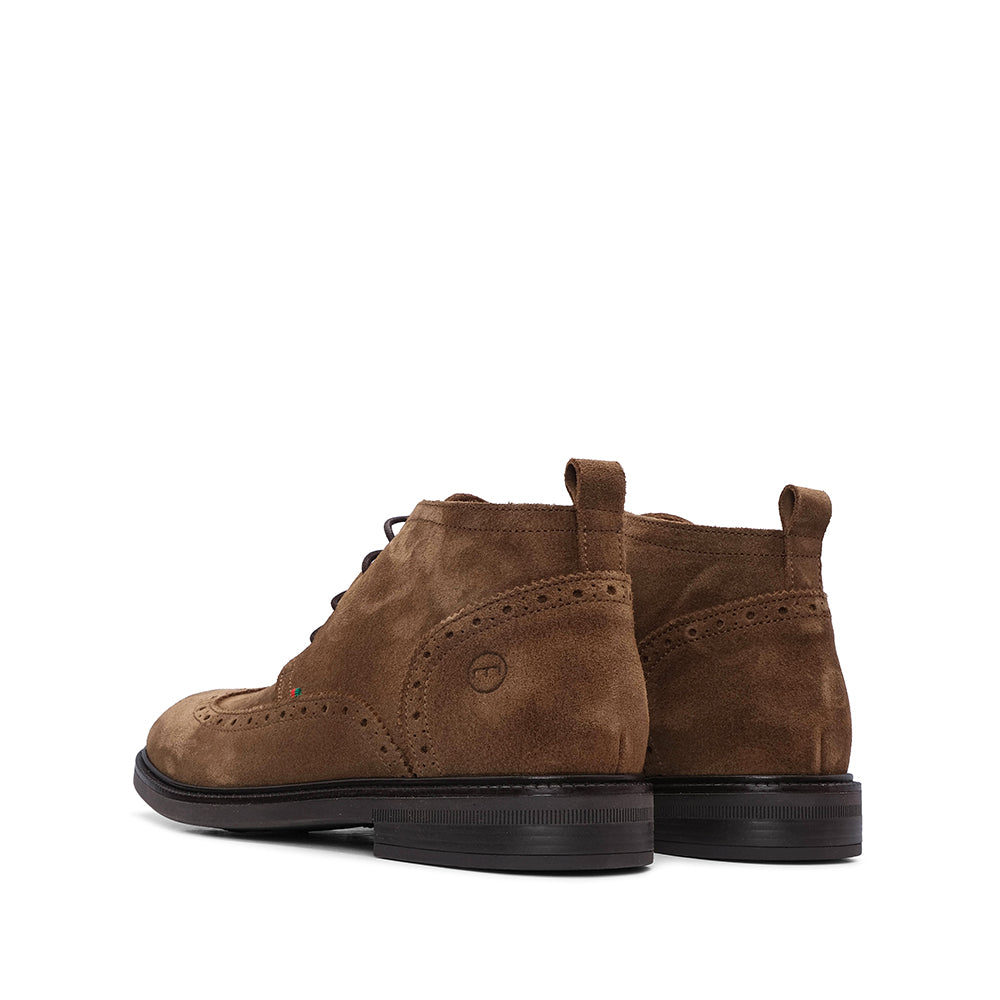 Botim Casual Homem Camurça Camel