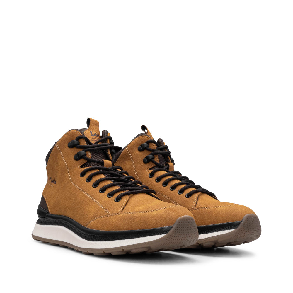 Botim Casual Homem Nobuck Camel