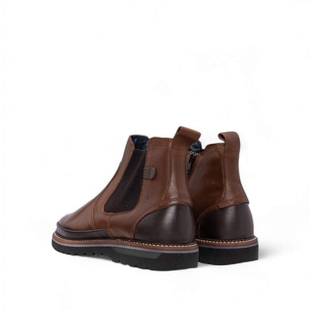Botim Casual Homem Pele Camel