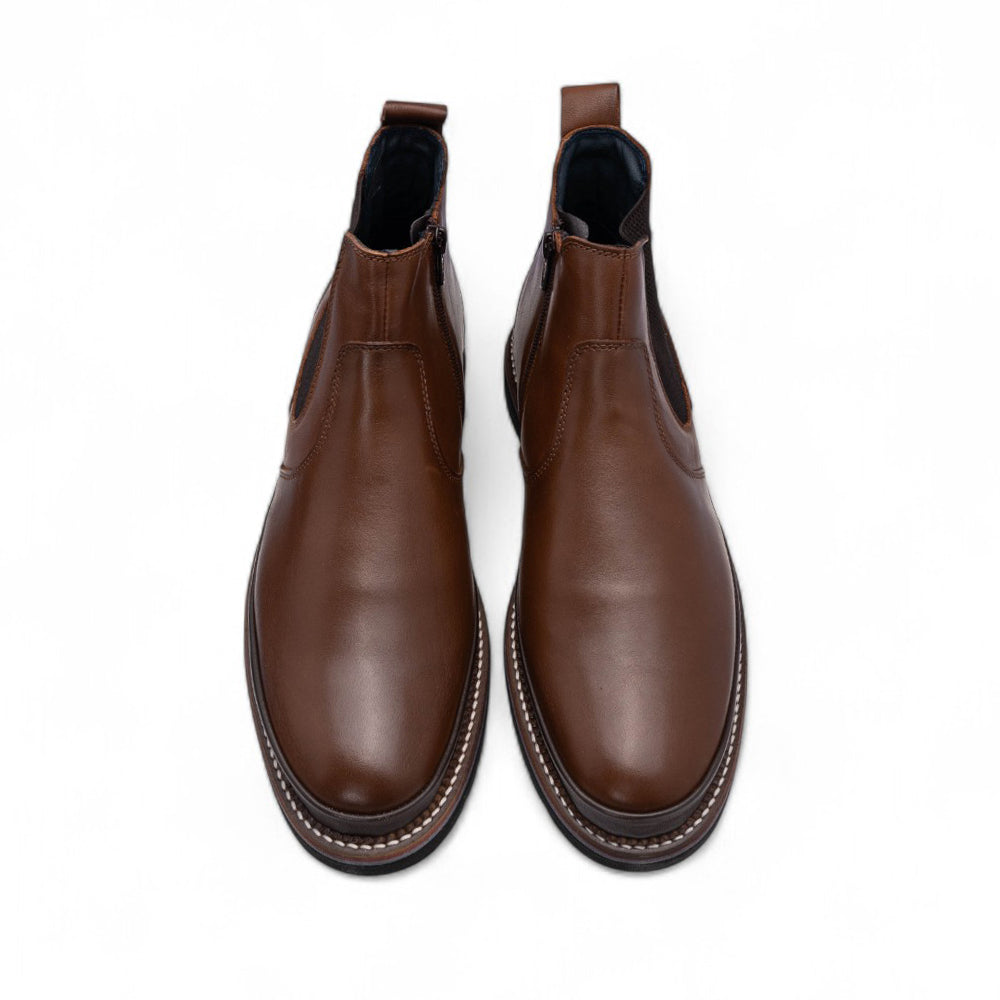 Botim Casual Homem Pele Camel