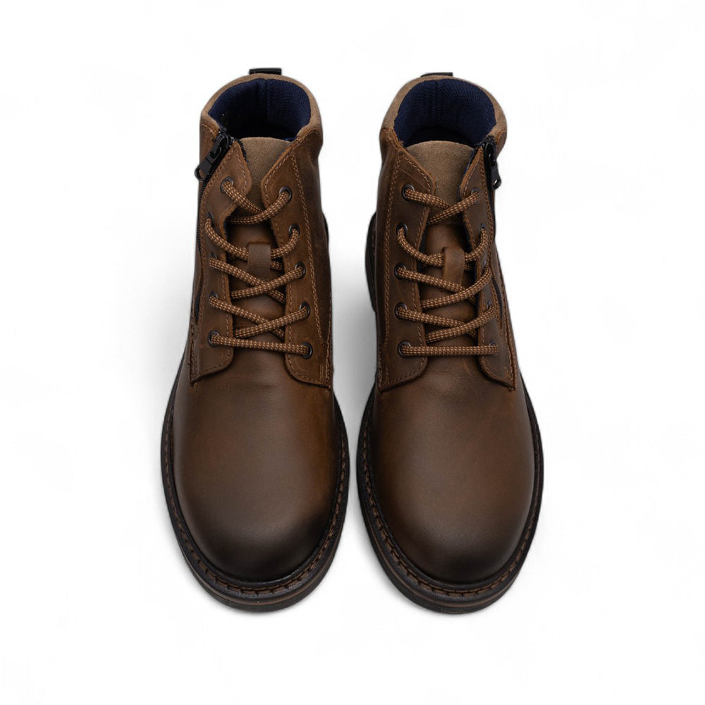 Botim Casual Homem Pele Camel