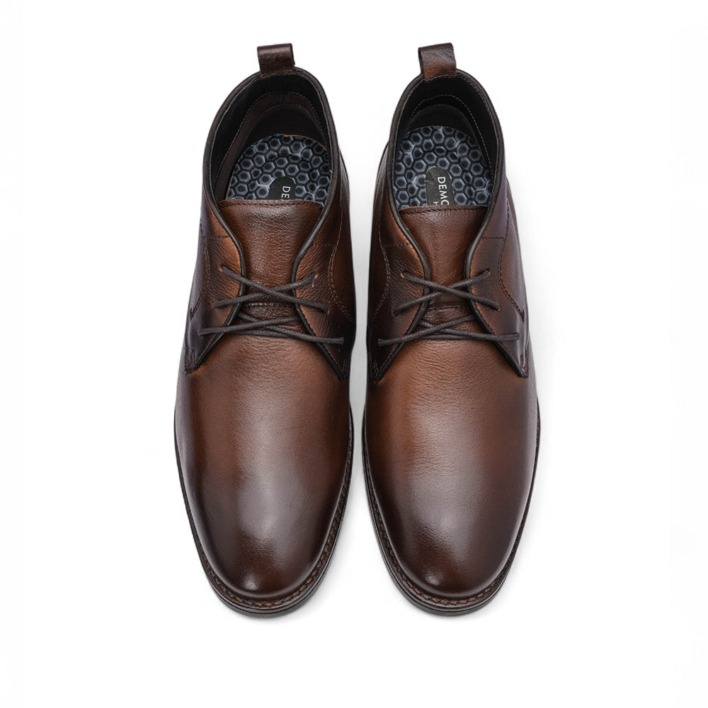 Botim Casual Homem Pele Camel