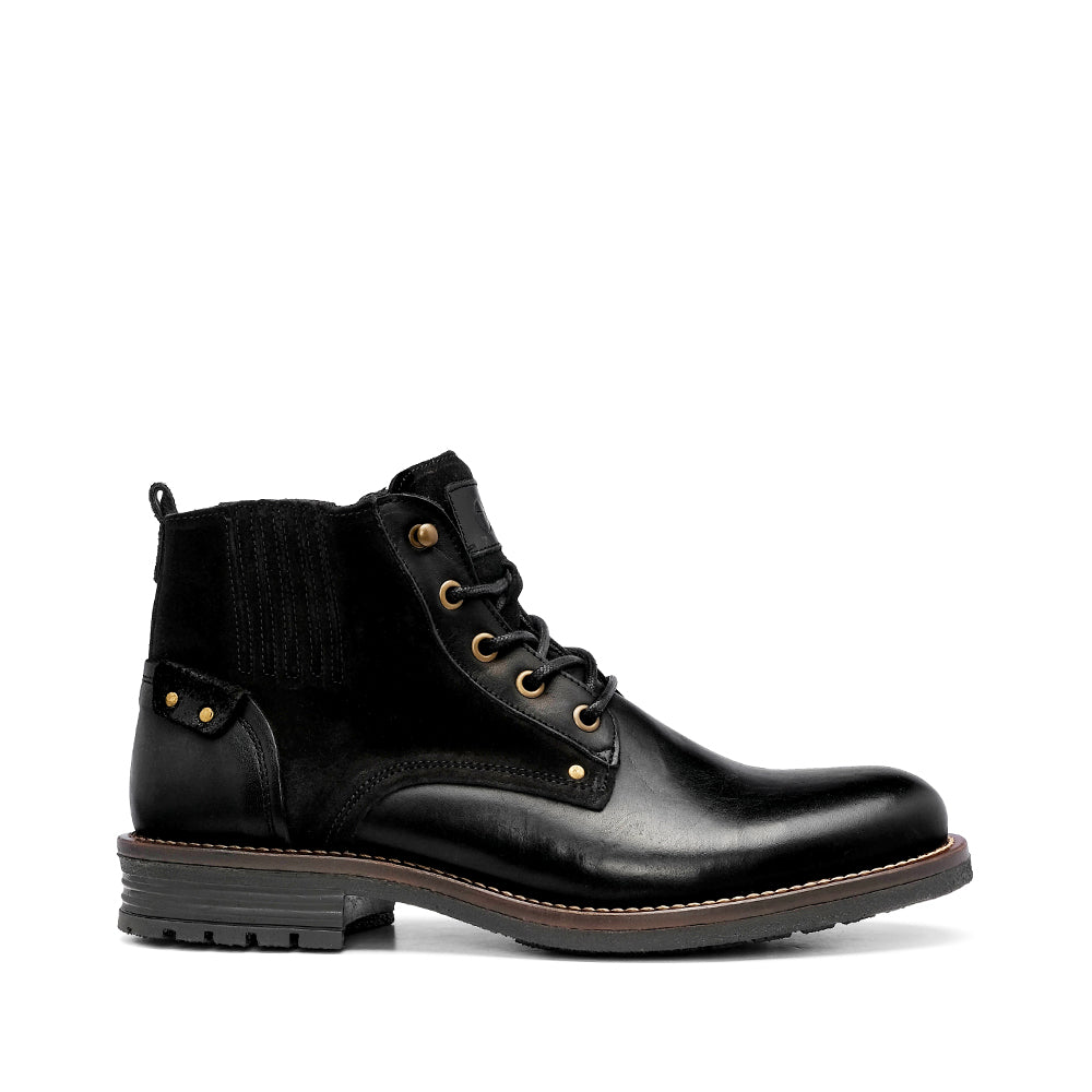 Botim Casual Homem Pele Preto