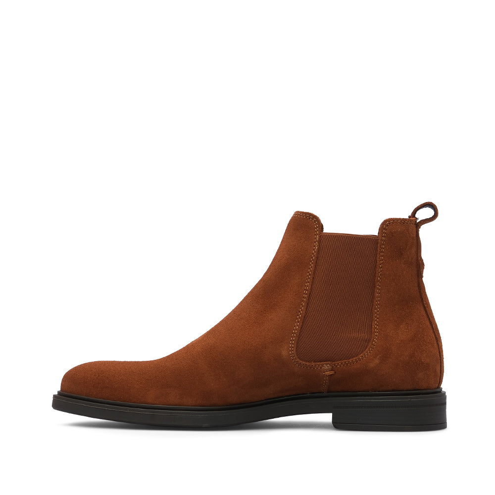 Botim Casual Homem Camurça Cognac