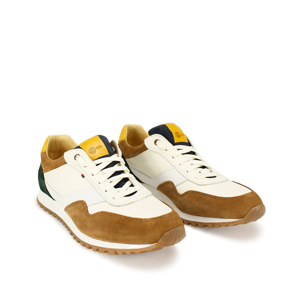 Sapatilha Casual Homem Camurça Camel